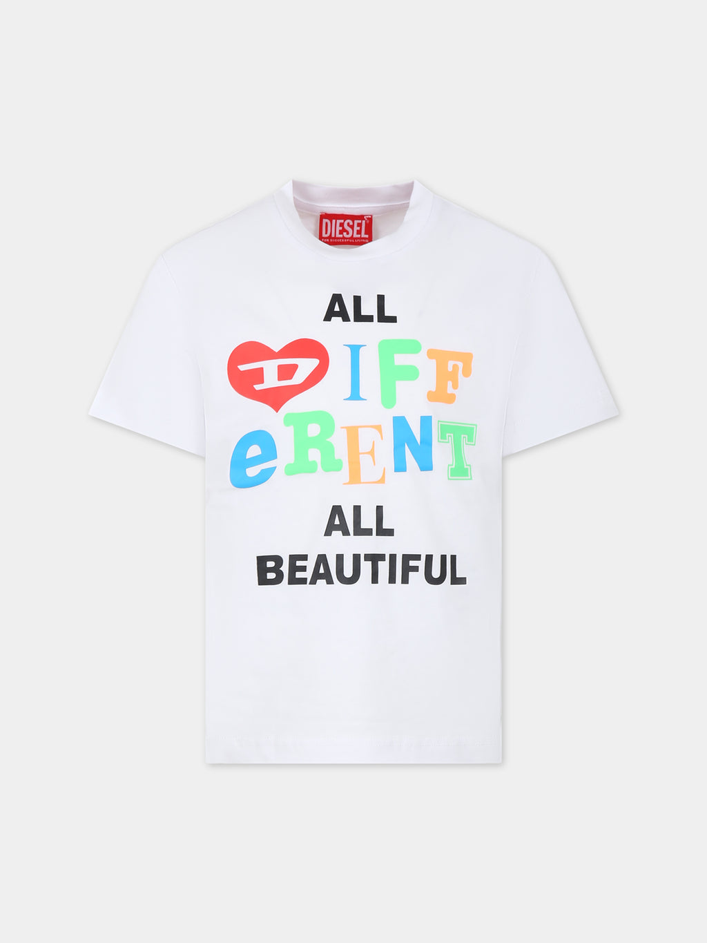 White t-shirt for kids with logo